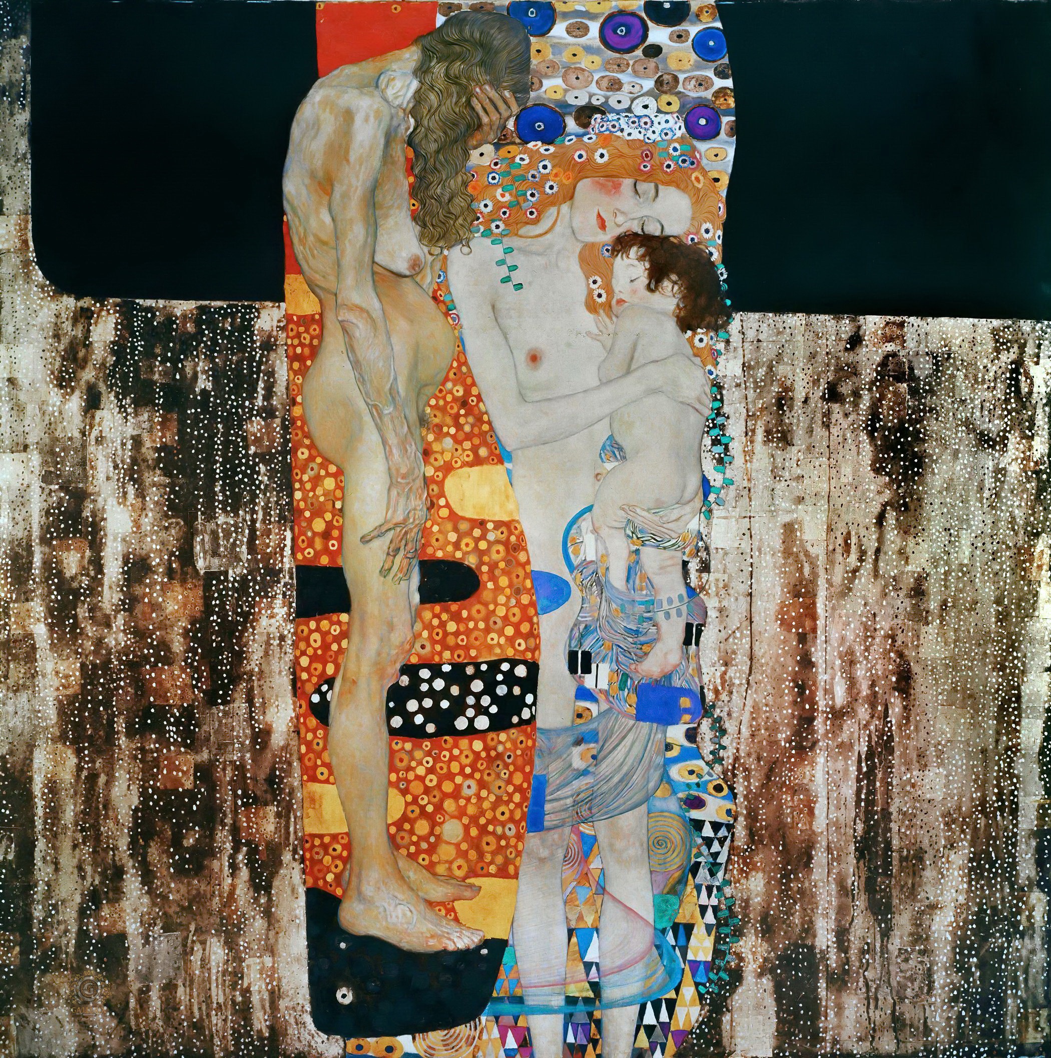 Густав Климт. "Три возраста женщины". 1905. Национальная галерея современного искусства, Рим.