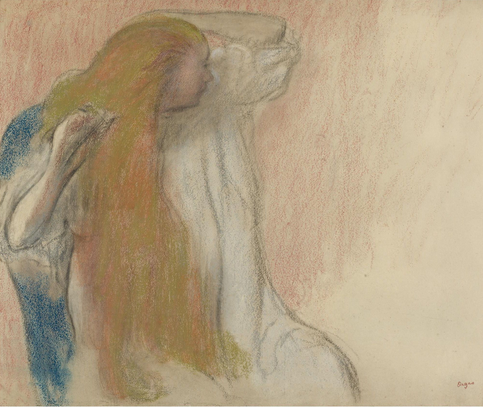 Эдгар Дега. "Женщина, расчёсывающая свои волосы". 1894.