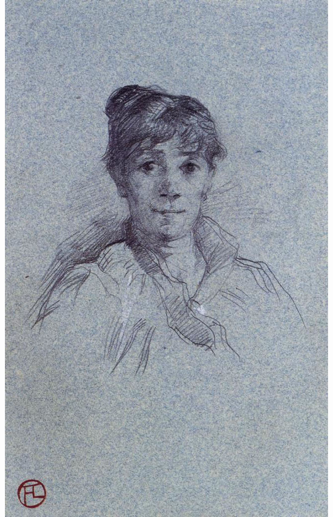 Анри де Тулуз-Лотрек. "Женский портрет". 1888.
