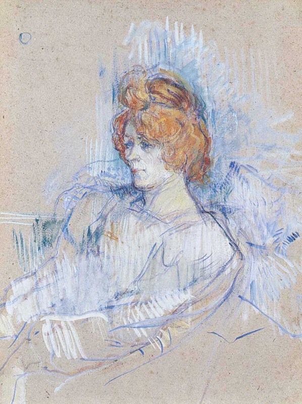 Анри де Тулуз-Лотрек. "Женский портрет". 1897.