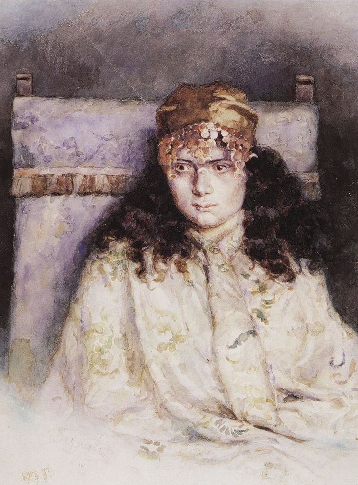 Василий Иванович Суриков. "Женский портрет". 1885.