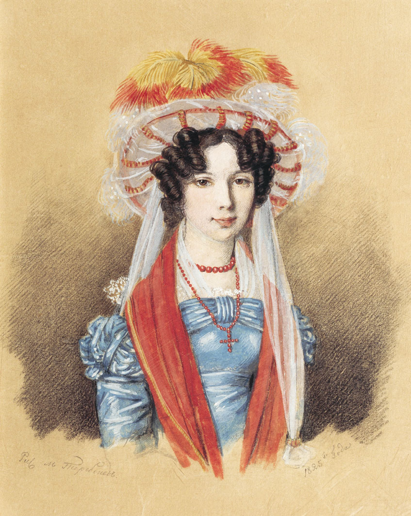 Михаил Теребенев. Женский портрет. 1825.