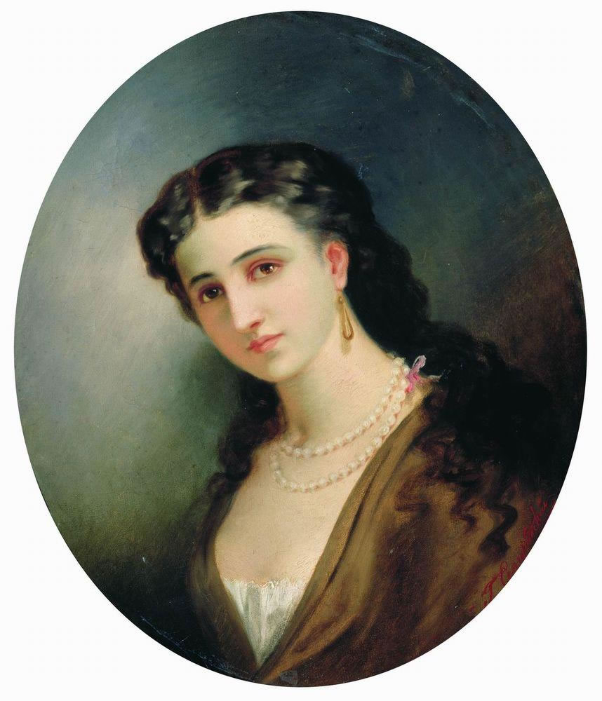 Генрих Семирадский. Женский портрет. 1866.